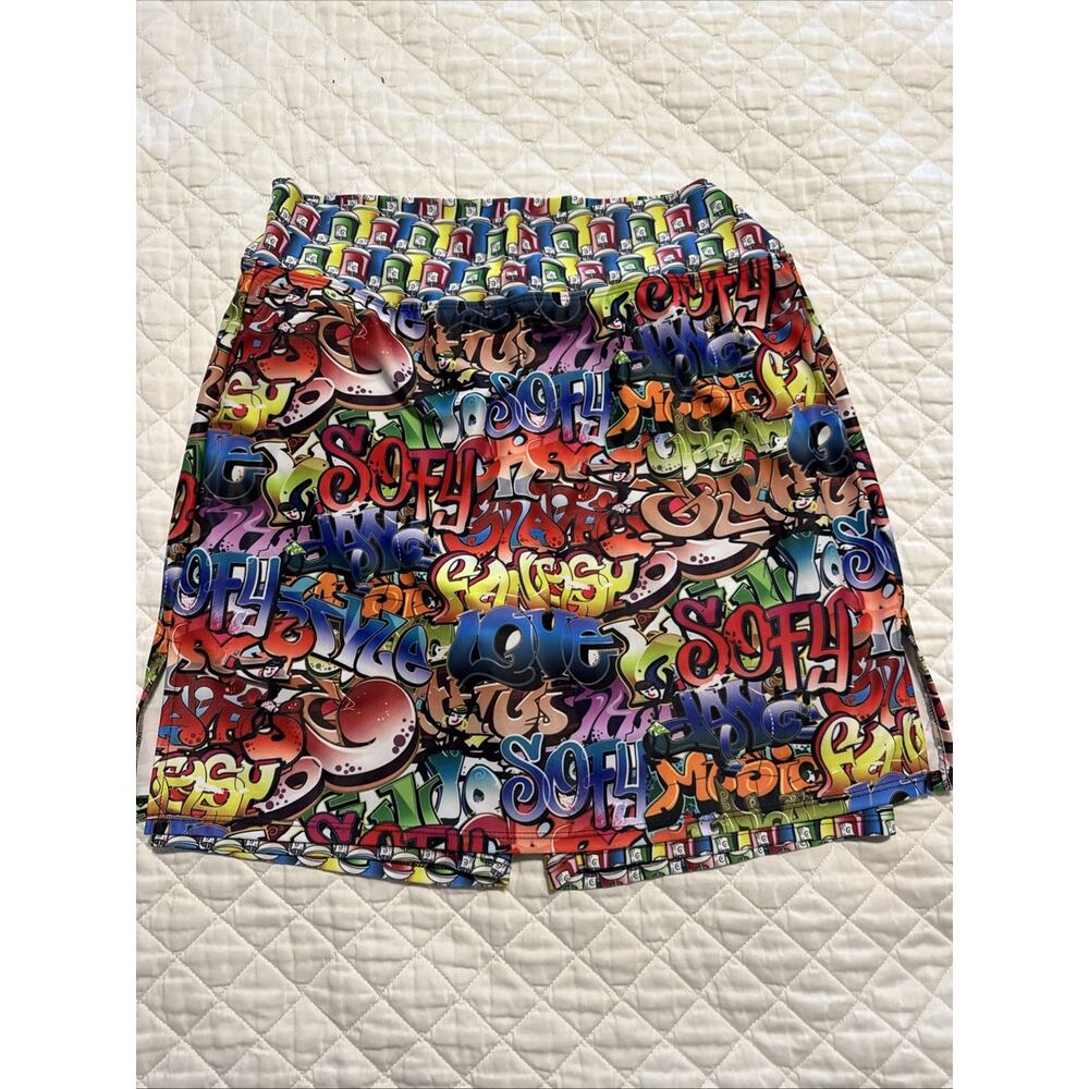 short obsession women graffiti Shorts Skirt